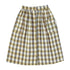 Piupiuchick Brown Checkered Long Pocket Skirt